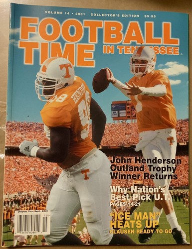 2001 - Football Time in Tennessee Magazine - Vols - John