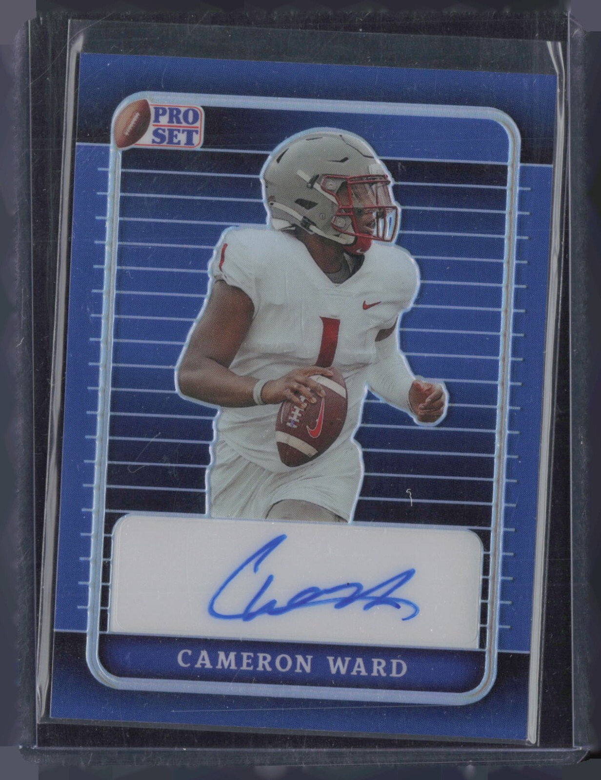 2023 Pro Set Prismatic Blue Cameron Ward 17/20 Auto Autograph