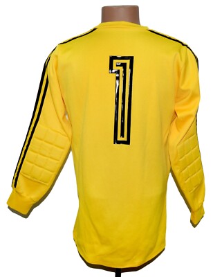 ADIDAS VINTAGE 1980'S GOALKEEPER FOOTBALL SHIRT #1 SIZE L | eBay