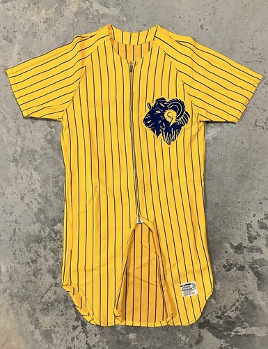 Power　Wear　BASEBALL SHIRTS Vintage 60s 70s Powers Athletic Wear Zipper Baseball Jersey
