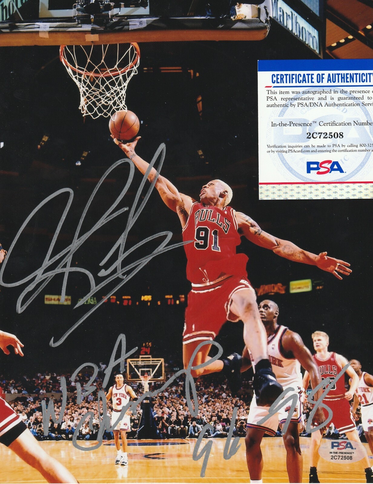 シカゴブルズ　ロッドマン　チャンピオン Chicago Bulls Dennis Rodman Champion Jersey Mens 44 L