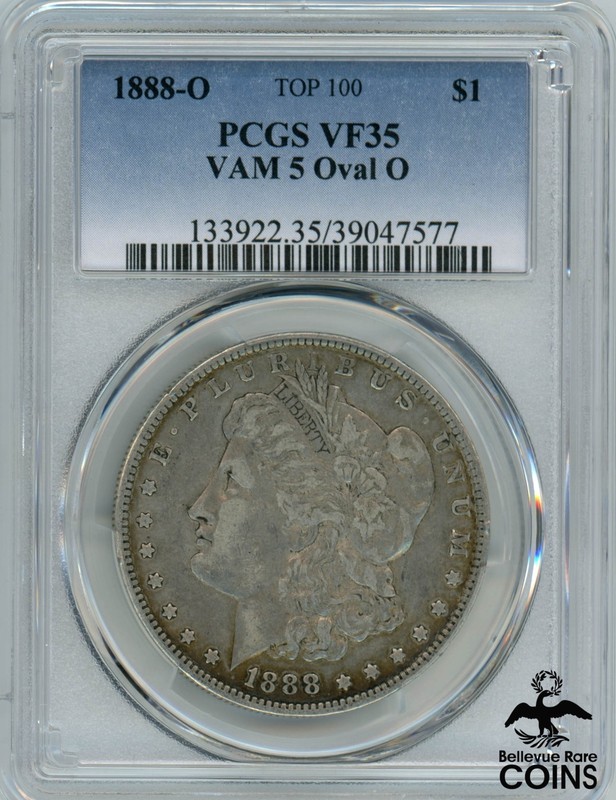 1888-O United States Silver Morgan Dollar Coin PCGS VF35 VAM