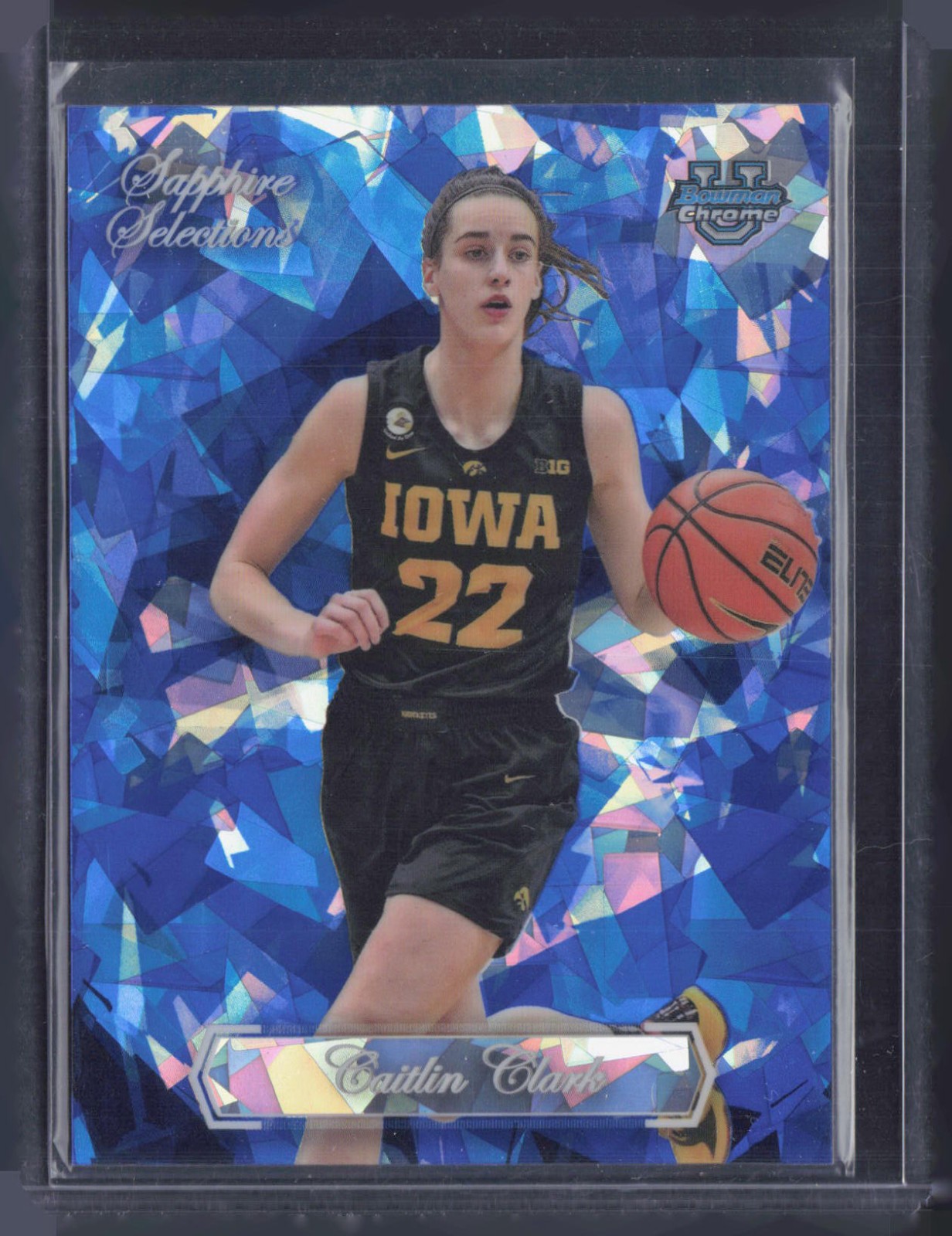2023 Bowman Chrome U Sapphire Selections Caitlin Clark