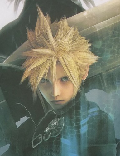 CLOUD / FINAL FANTASY VII Video Game ADVERTISING Color Fabric Hang Poster Banner