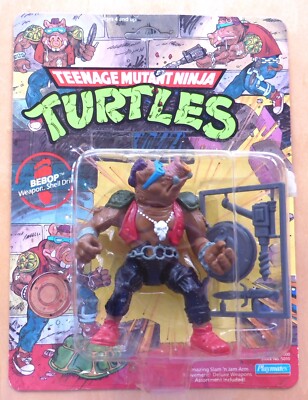 TMNT - Bebop - Powerhouse Punk Enforcer - 1988 - NEW - 10 BACK - UNPUNCHED