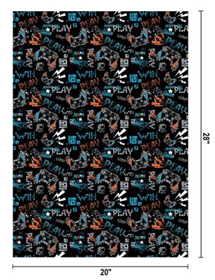 Gaming Birthday Wrapping Paper For Boys Girls 12 Sheets Video Game Wrapping Pape