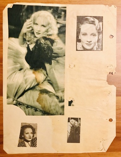 Marlene Dietrich 9 Old Scrapbook Pictures From 1930s Collectible Photos