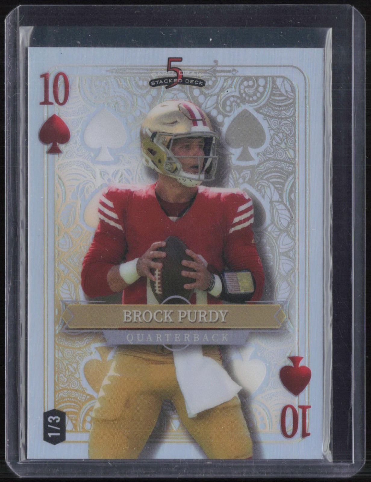 2024 Wild Card 5 Card Draw Stacked Deck Silver Brock Purdy 1/3