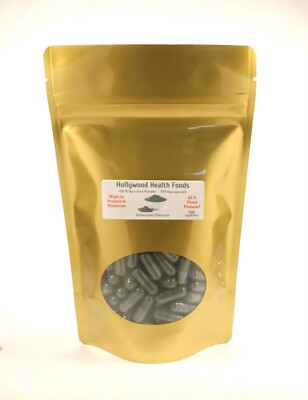 Spirulina Powder Capsules 700 mg Protein Muscle Workout Vitamins Minerals