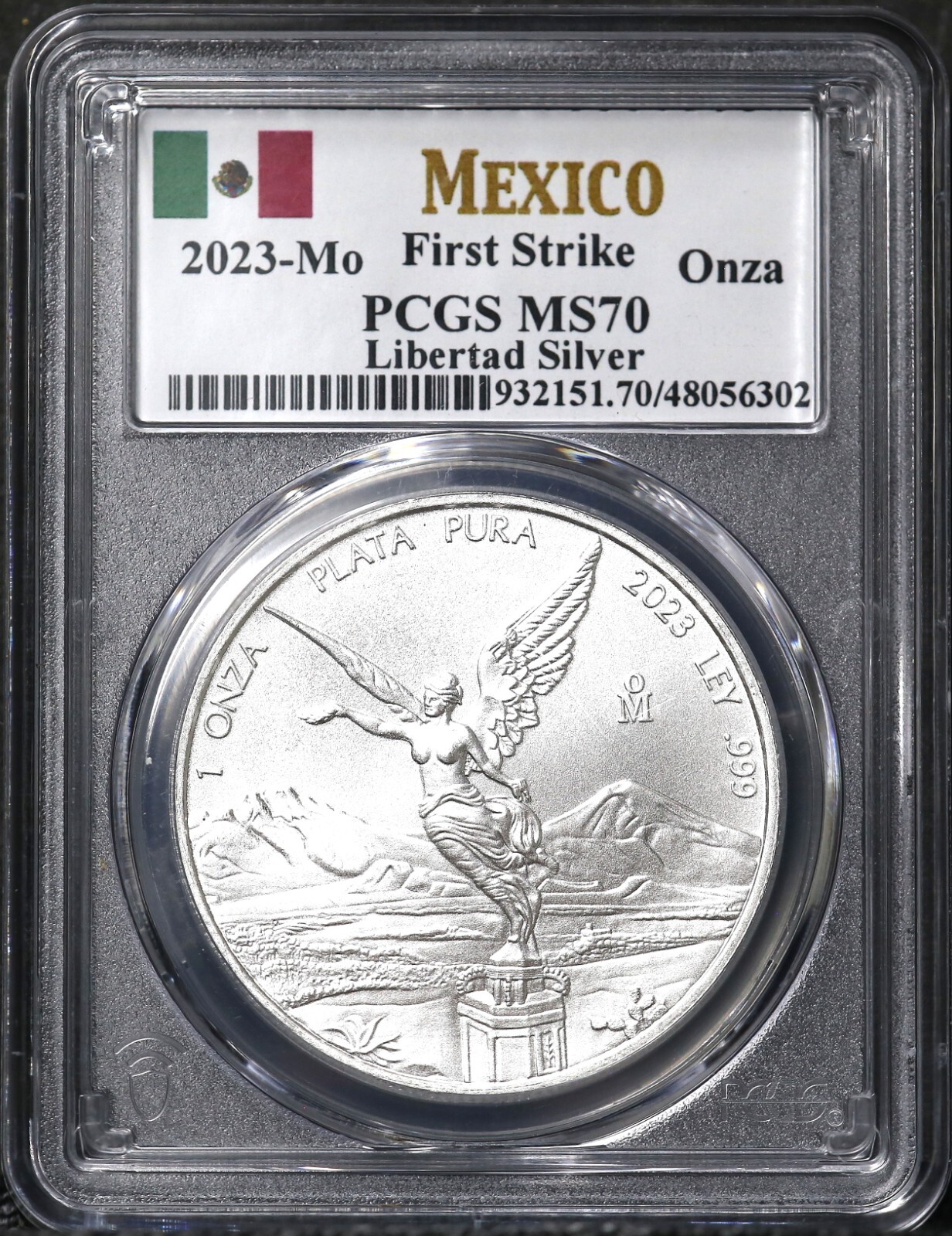 メキシコ 1855年 8レアル銀貨 PCGS MS61 メキシコ 1855年 8レアル銀貨 PCGS MS61