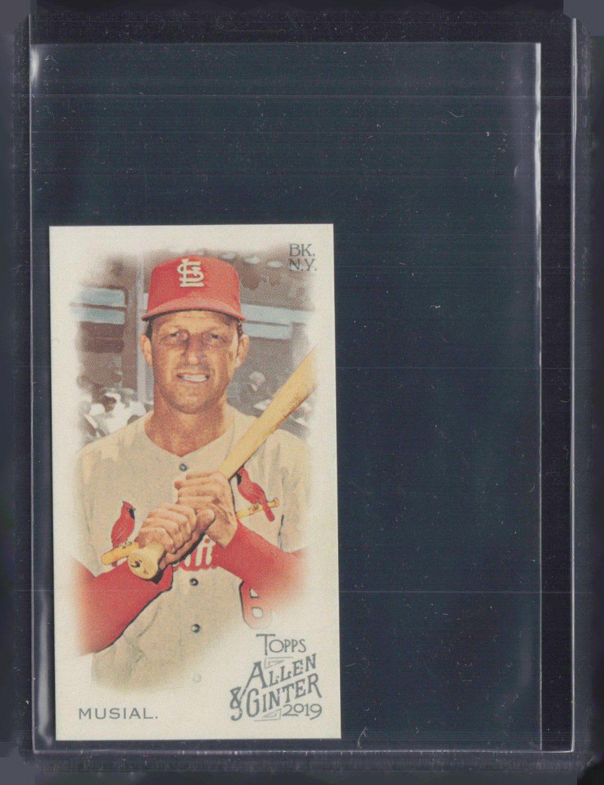 2019 Topps Allen & Ginter Mini Rip Card Insert #396 Stan Musial