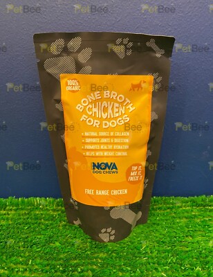 Nova Bone Broth 230ml - Beef, Chicken, Duck, Moose - Treat Dog Food - BBE Jan 26