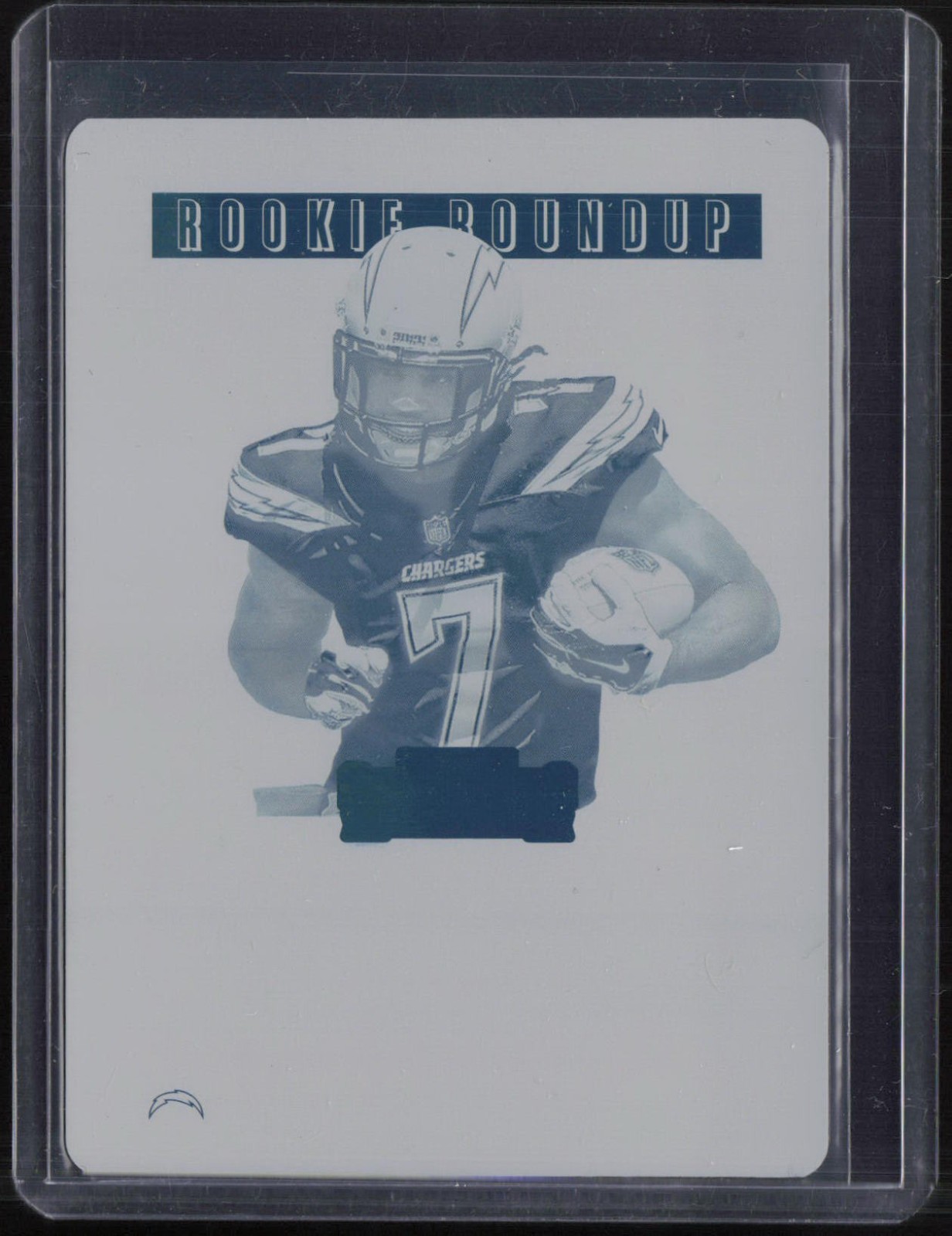 2018 Panini Plates & Patches Cyan Printing Plate Mike Williams 1/1