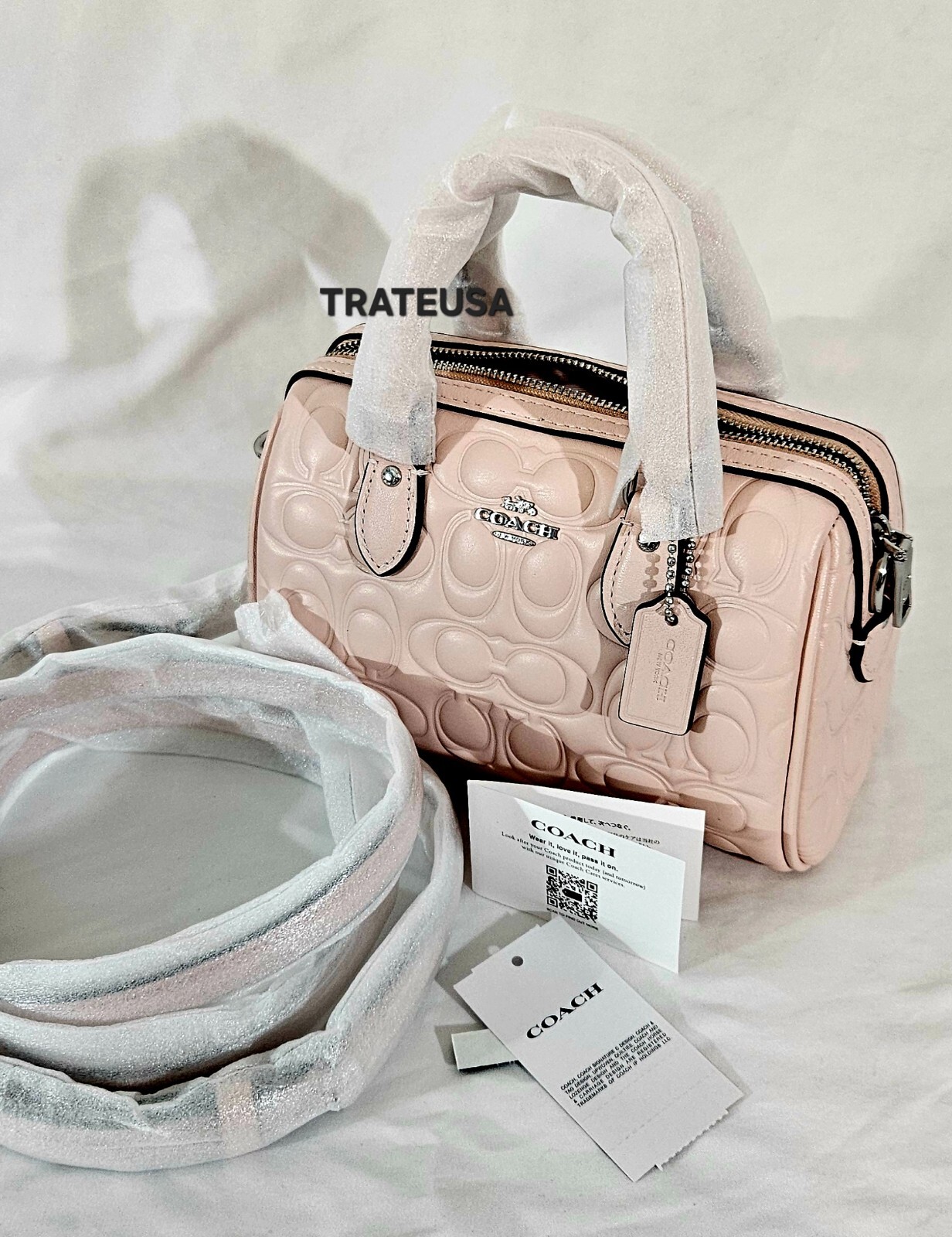 6月★COACH★Mini Rowan Crossbody C9947 C9950 NWT Coach Mini Rowan Crossbody Bag In Blocked Signature