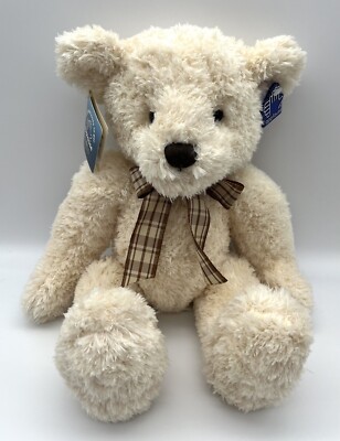 NWT Applause by Russ Berrie  Floral  the Beige Teddy Bear Plush