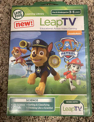 LeapFrog LeapTV PAW Patrol Educational Video Game Science Learning Kids Leap TV
