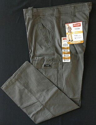 Mens Wrangler Relaxed Fit Cargo Pant w Stretch Relaxed Fit 4 COLORS ALL SIZES