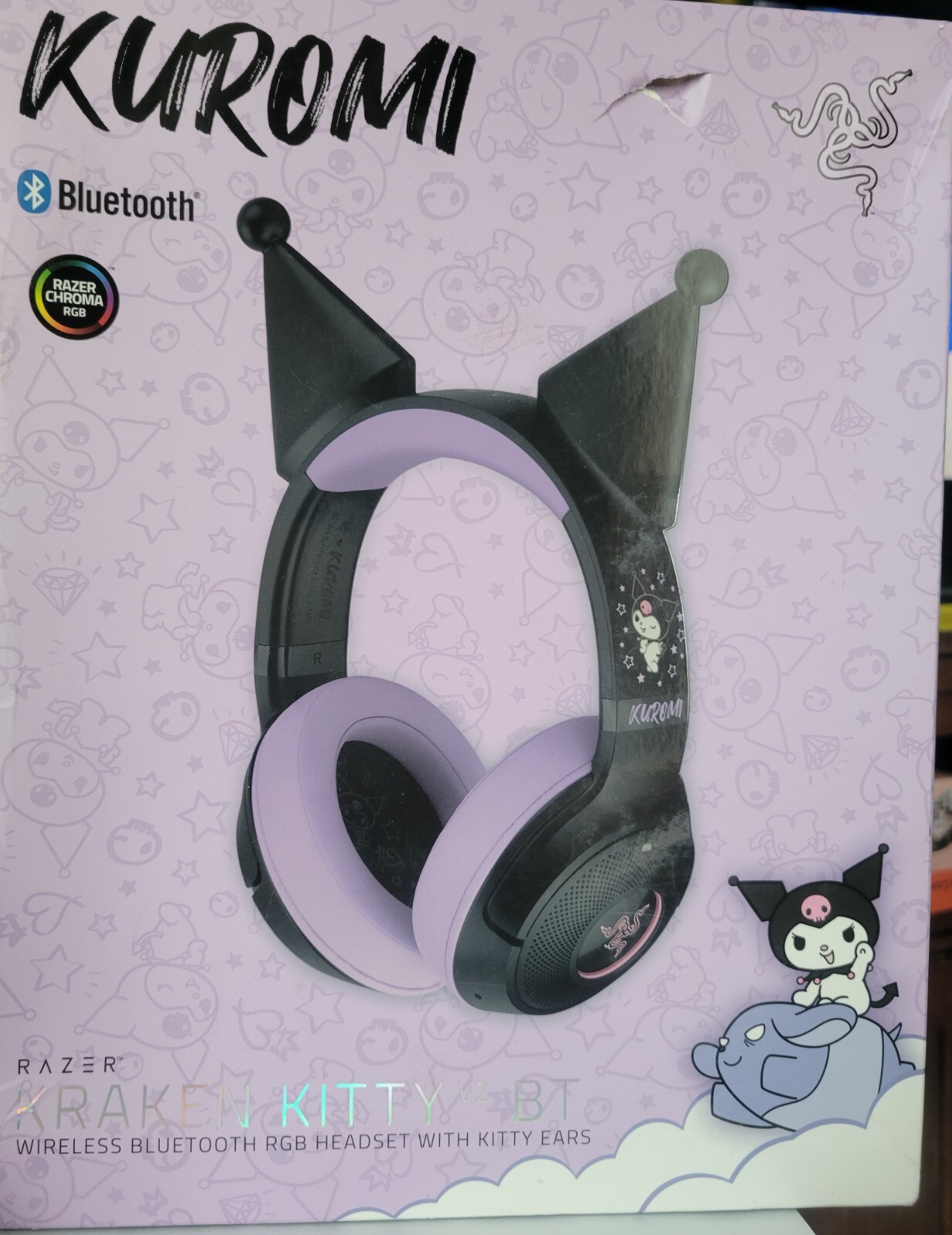Razer Kraken Kitty V2 BT Wireless Headset Kuromi Edition