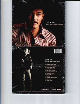 ZACH TOP - COLD BEER & COUNTRY MUSIC  (CD 2024) NEW *12 TRACKS*