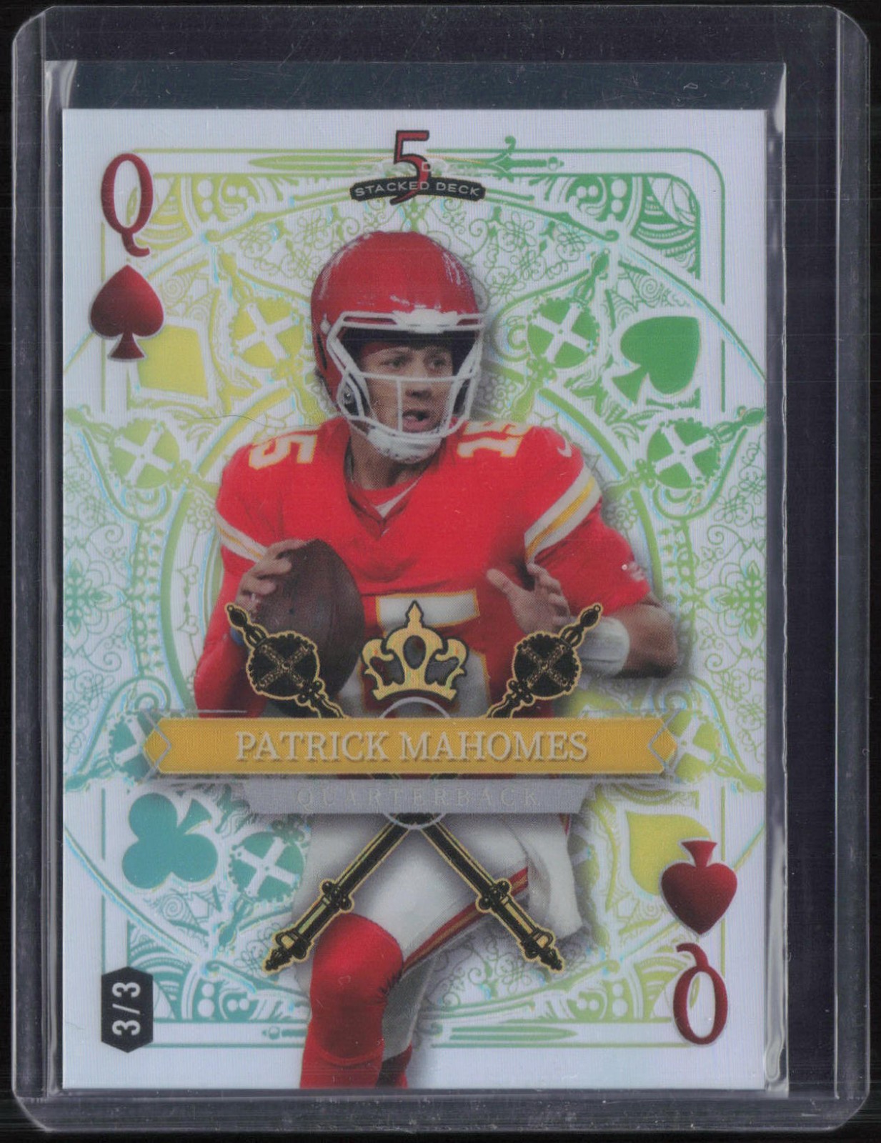 2024 Wild Card 5 Card Draw Stacked Deck Patrick Mahomes II 3/3