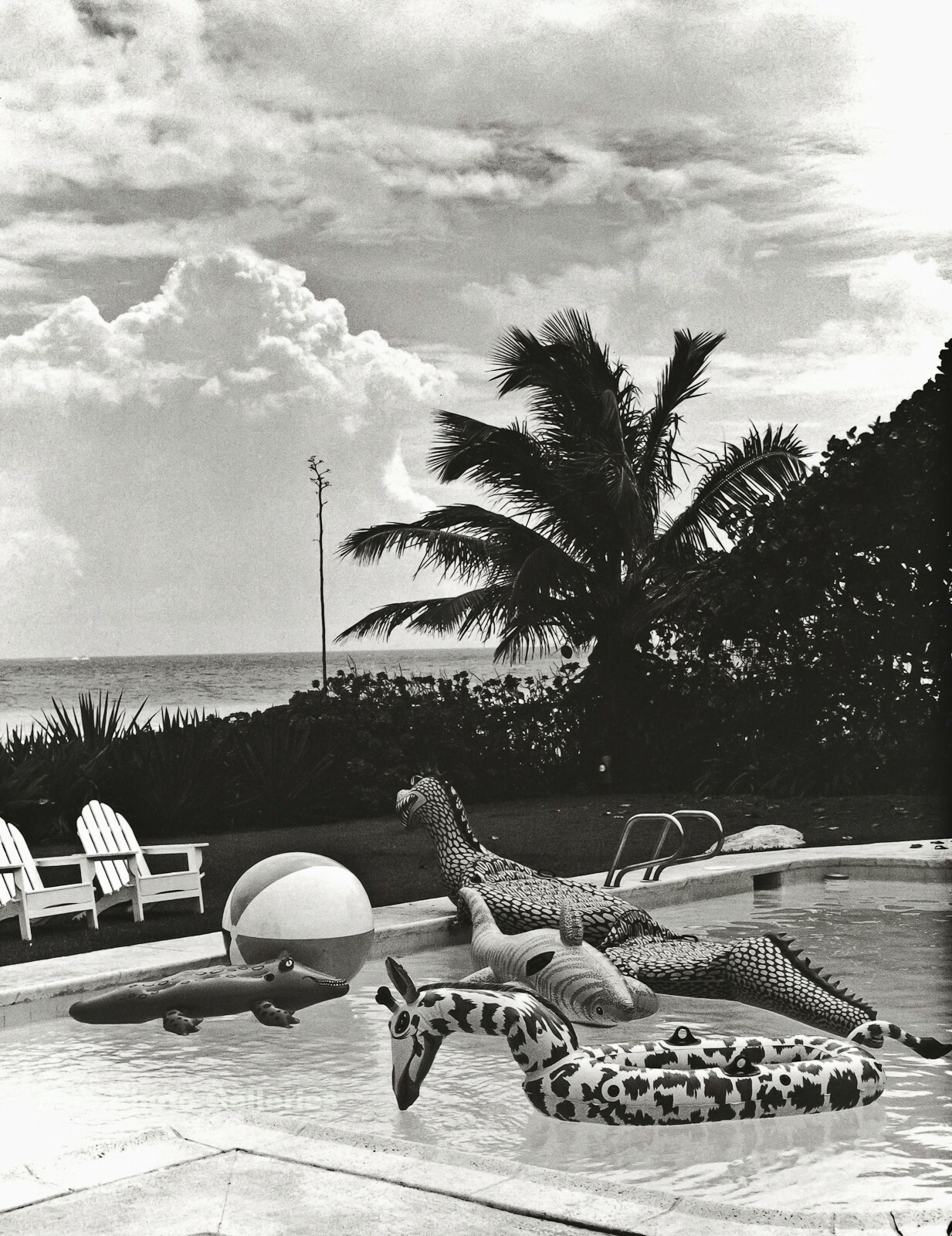 1990 Vintage BRUCE WEBER Golden Beach Florida Backyard Pool