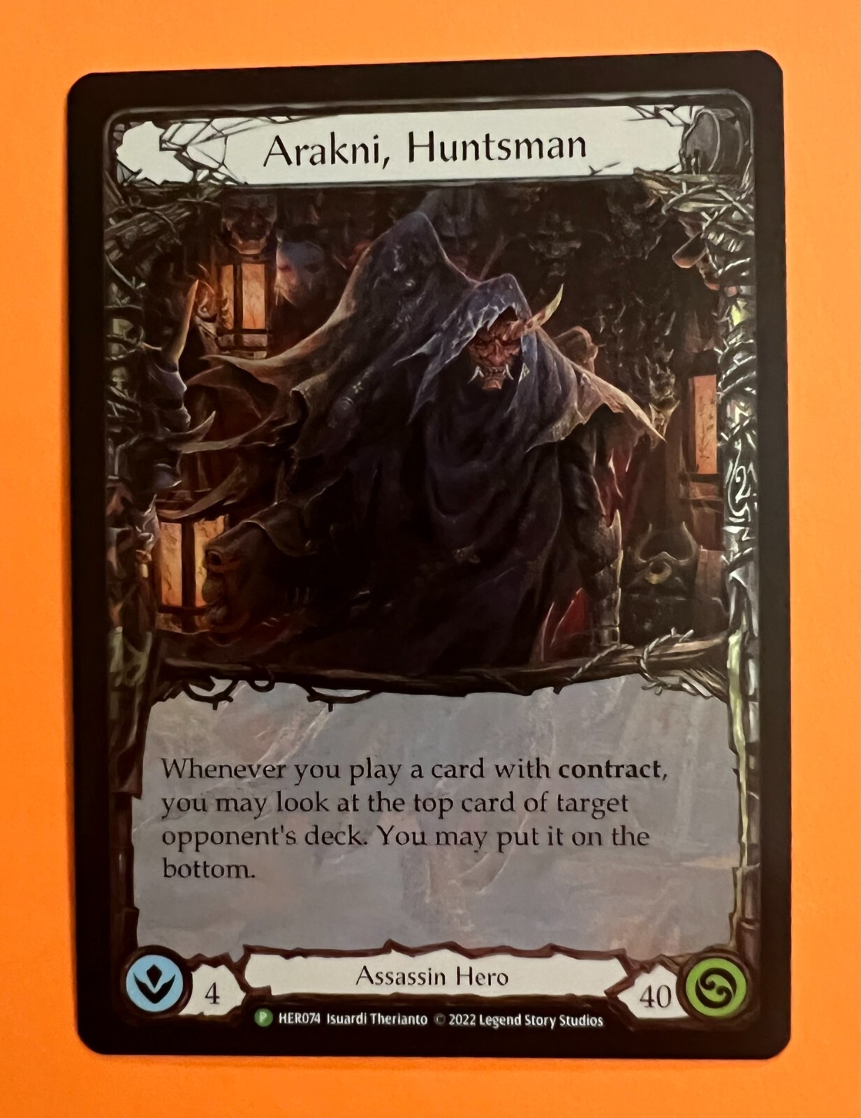Arakni Cold Foil プロモ Cold Foil》[Assassin]Arakni, Huntsman[P]《プロモ版》 | Flesh