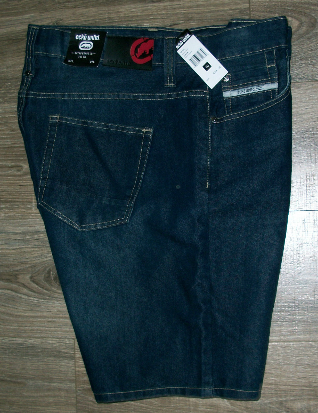 ECKO UNLTD. Relaxed Fit Cotton Blend Dirty Dozen Blue Denim