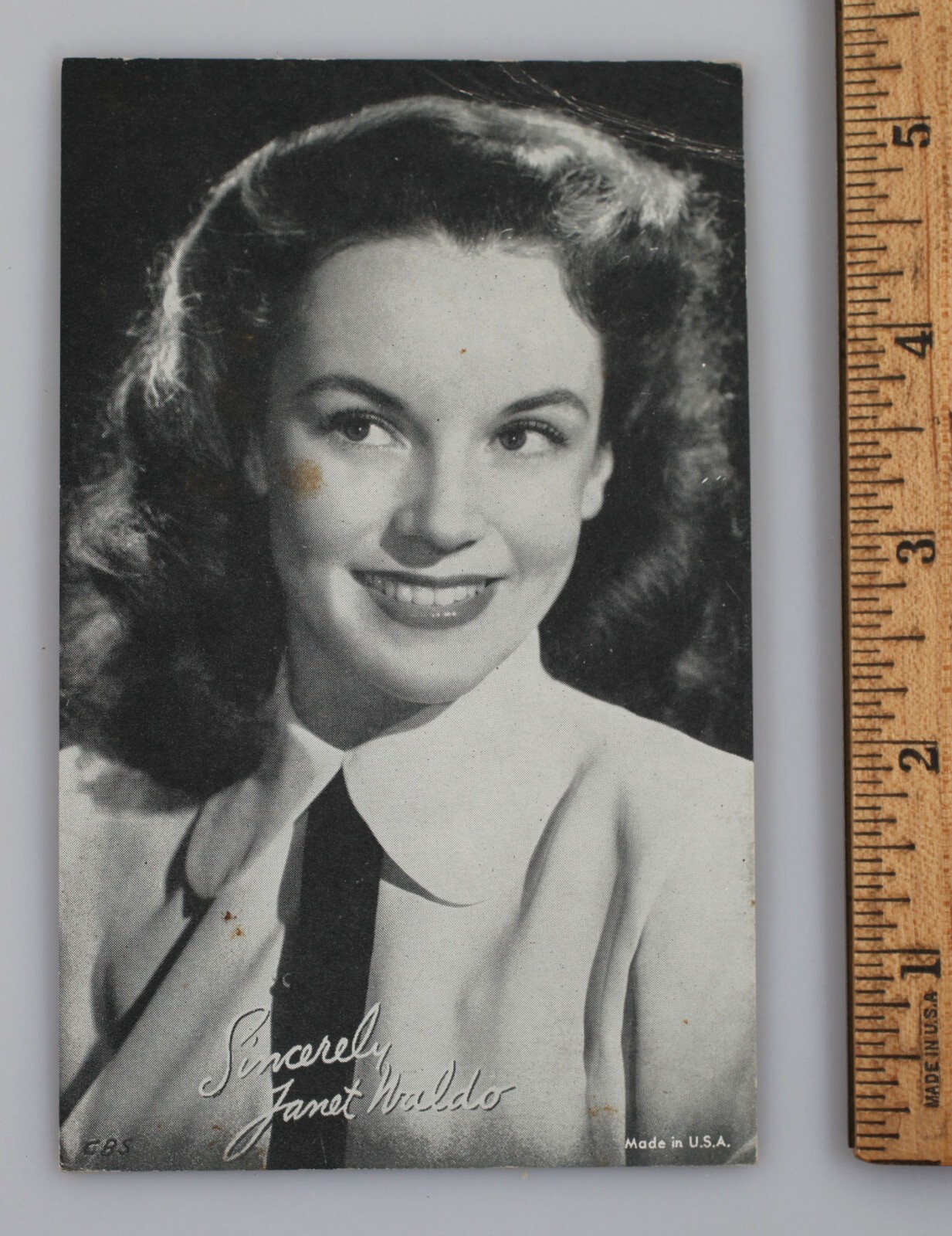 Vintage Penny Arcade Exhibit Card Actress Janet Waldo Judy