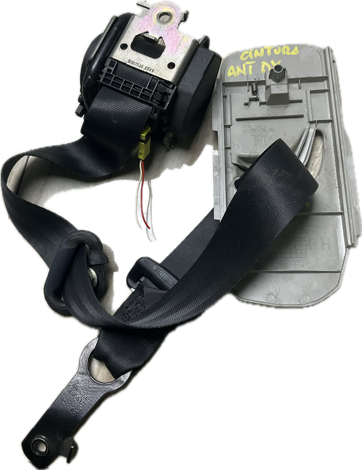 Cintura di sicurezza anteriore destra NISSAN QASHQAI anno 2007 76988 JD000A