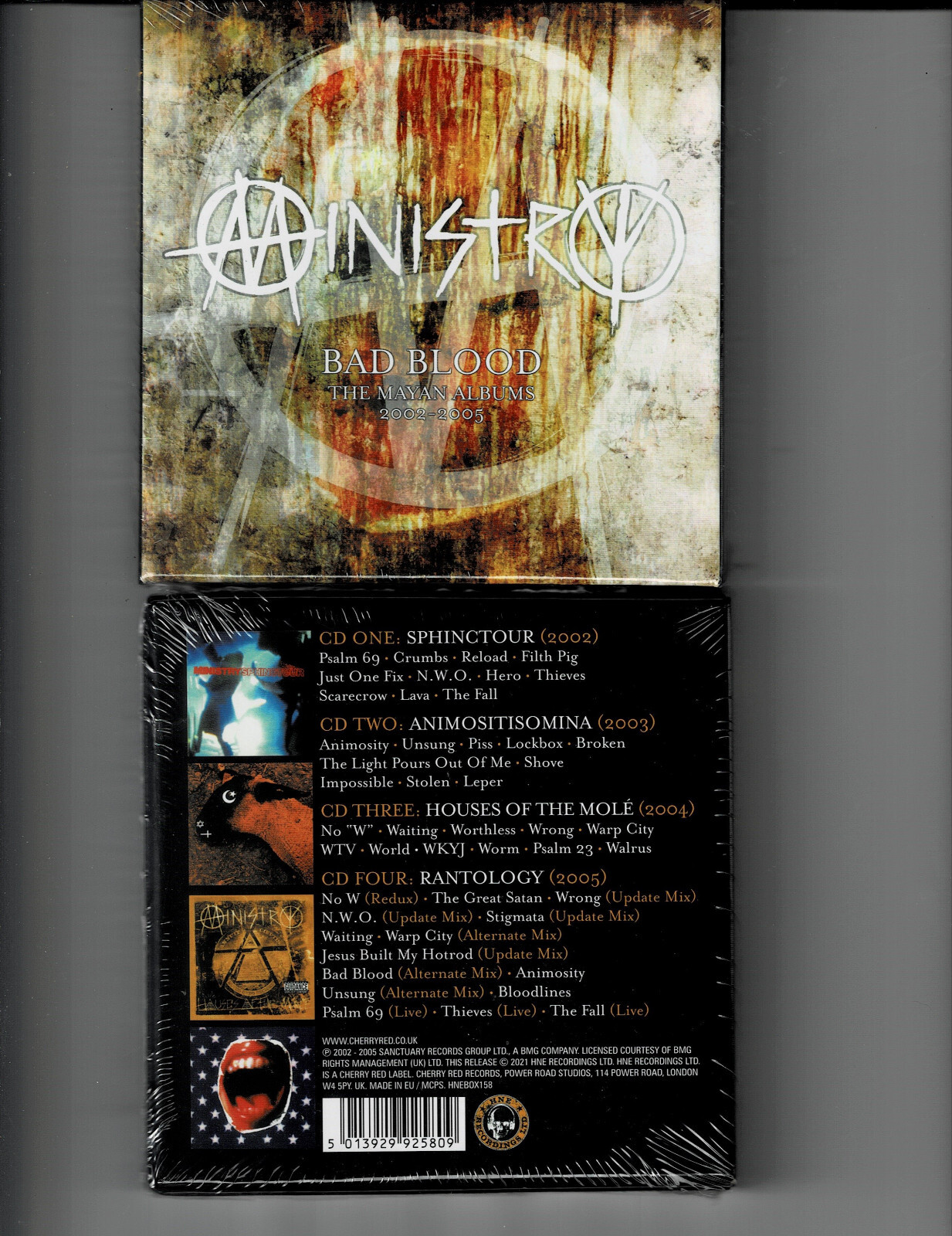 MINISTRY - BAD BLOOD: MAYAN ALBUMS 2002-05 (4CD 2021) NEW **47 TRACKS** MINISTRY - BAD BLOOD: MAYAN ALBUMS 2002-05 (4CD 2021) NEW **47 TRACKS**