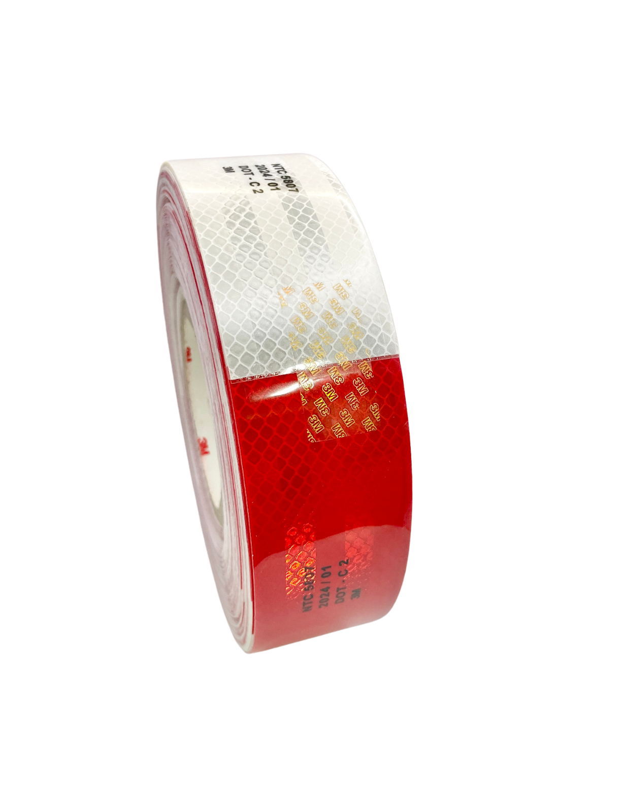 3M DOT-C2 Approved Reflective Conspicuity Tape for Trailers Red & White 2”x150’