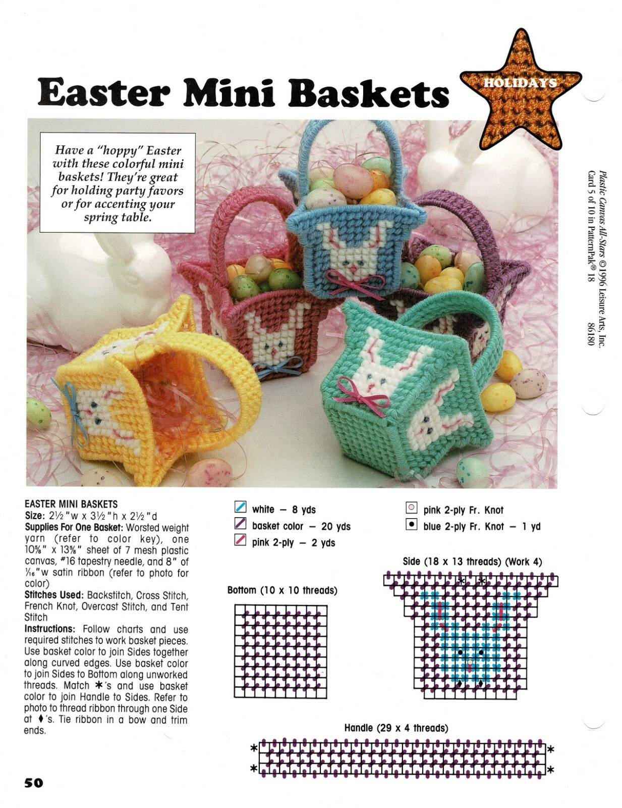 easter-mini-baskets-2-plastic-canvas-patterns-projects-a1-ebay