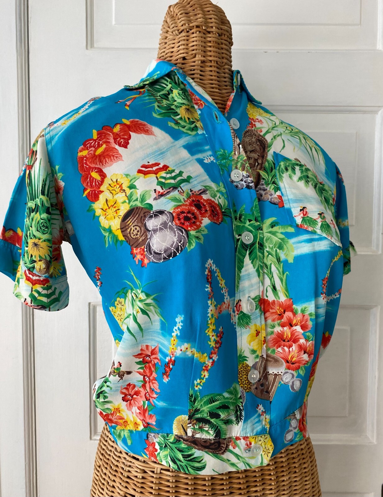 希少 50s Town Craft Vintage Hawaiian Shirt 希少 50s Town Craft Vintage Hawaiian Shirt 1950s Island