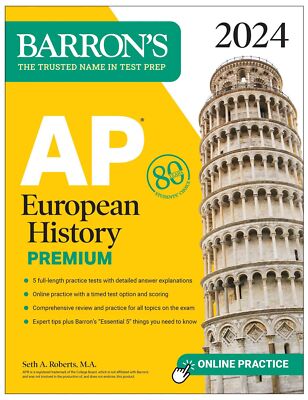 AP European History Premium, 2024 (Barron's AP Prep)