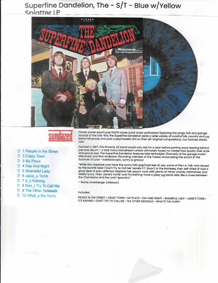 SUPERFINE DANDELION - S/T (LP 2024) NEW*BLUE W/YELLOW SPLATTER VINYL*10 TRACKS*