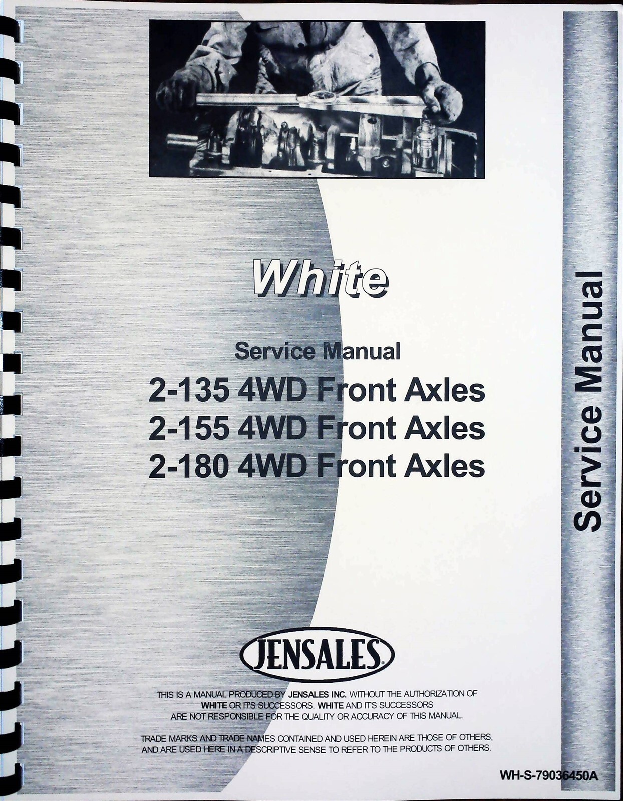 White 2-135 2-155 2-180 Tractor Service Repair Manual 4Wd