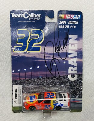 RICKY CRAVEN 1st Win NASCAR Winston Cup 2001 *Autographed* Tide #32 Car NIB Ford