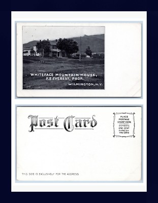 NEW YORK WILMINGTON WHITEFACE MOUNTAIN HOUSE UNDIVIDED BACK POSTCARD CIRCA 1905.