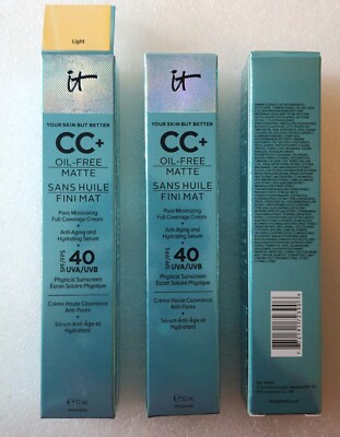 It Cosmetics CC+ Cream Foundation SPF 40 Oil-Free Matte 1.08 oz