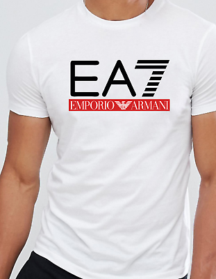 EMPORIO ARMANI White T shirt EA Men s Tshirt Slim fit Size