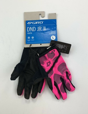 DND Adult Full Finger Bright Lime Army Green Cycling Glove Small Giro