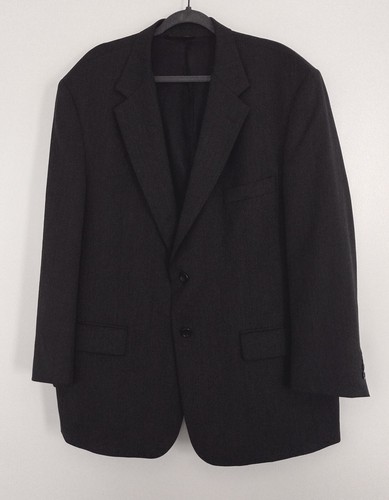 Evan Picone Black Wool Sports Coat Blazer Jacket Men's Size 46/48 Pre-owned