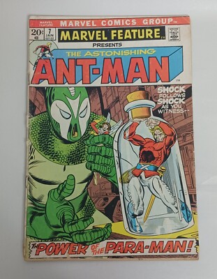 Marvel Feature #7 Presents the Astonishing Ant-Man Para-Man Wasp 1975 Low Grade