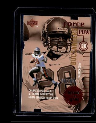 1998 Upper Deck Define the Game Tier 2 Quantum Bronze #DG28 Warrick Dunn #/50