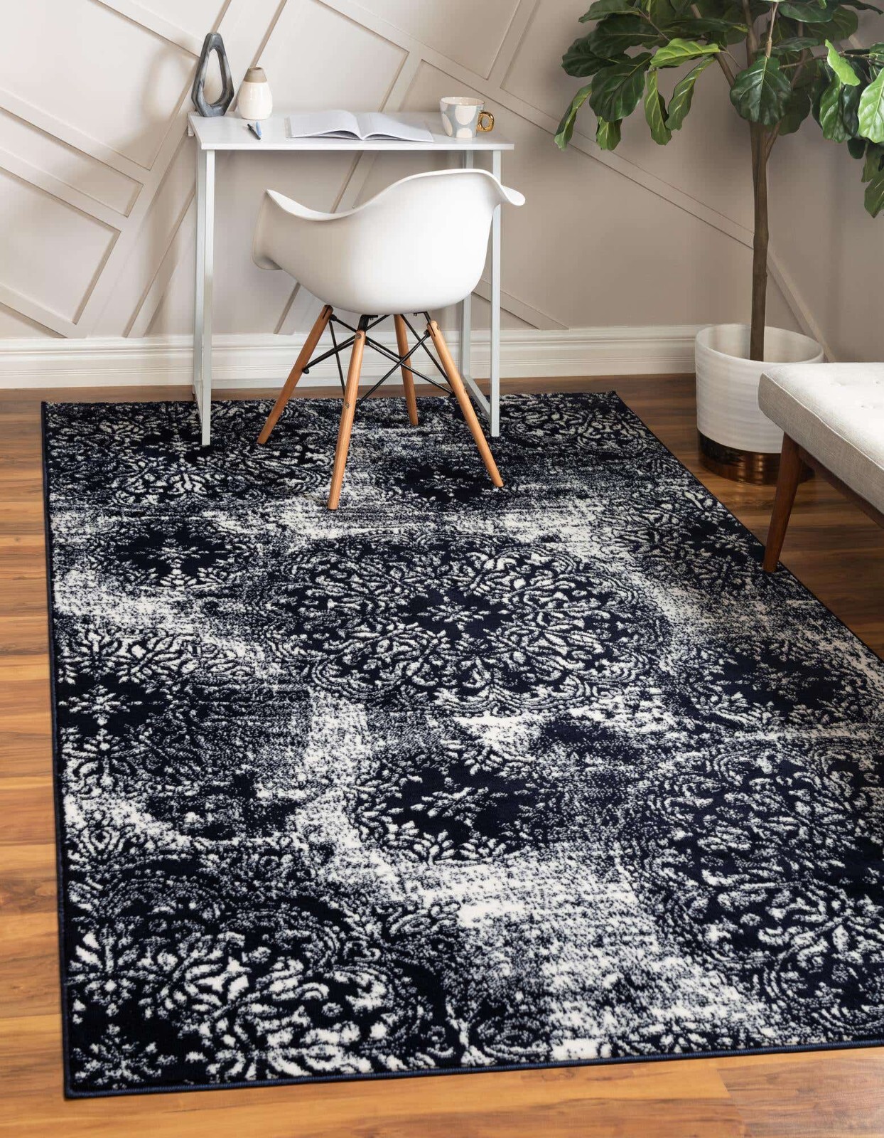 5' x 8' New Area Rug Blue H 38694 Home Decorative Art Soft