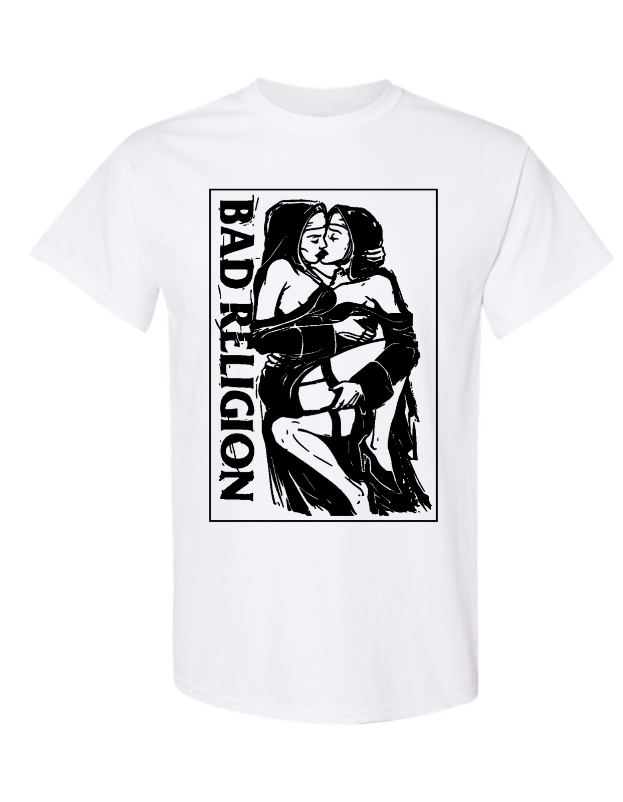 ФУТБОЛКА С ПРЕМИАЛЬНЫМ РИСУНКОМ BAD RELIGION NAUGHTY NUNS