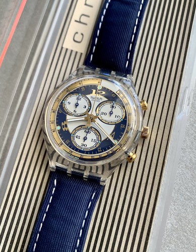 未使用 SWATCH CHRONO Yahoo!オークション - 未使用電池交換済 スウォッチ Swatch 1991