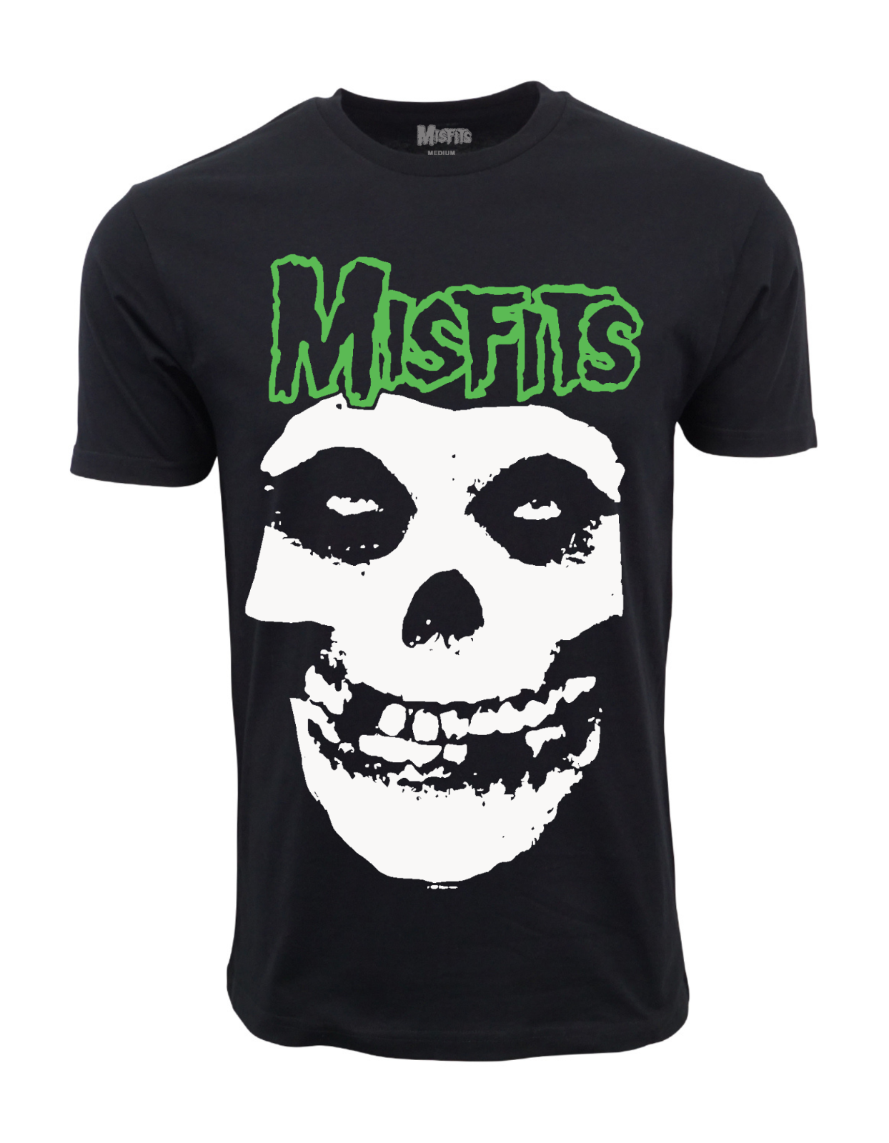  MISFITS GREEN FIEND SKULL T SHIRT