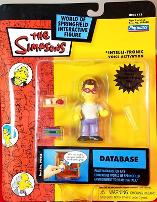 SERIES 12 DATABASE THE SIMPSONS WOS ACTION FIGURE PLAYMATES MIP