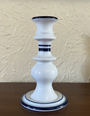 Single Dansk Bistro Christianshavn Blue Candlestick Holder Made in Japan